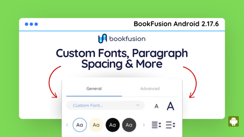 BookFusion Android 2.17.6 – Custom Fonts, Paragraph Spacing & More