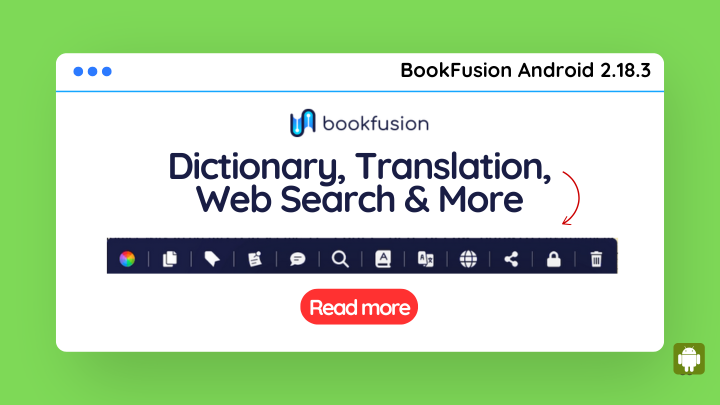 BookFusion Android 2.18.3 – Dictionaries, Translation, and a Better E-Ink Experience